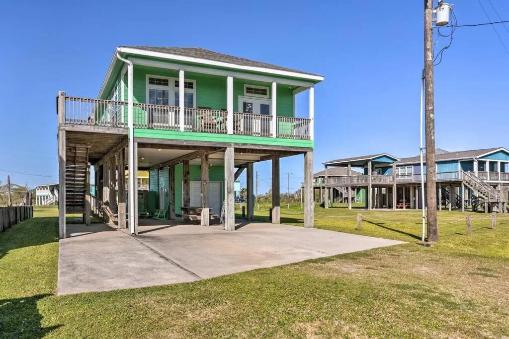 Coastal Heaven - Crystal Beach Relaxing Beach Home Bolivar Peninsula Exterior foto